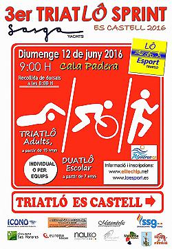 3º Triatlo Sasga Yachts Es Castell 2016