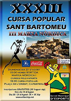 XXXIII Cursa Sant Bartomeu - Capdepera 2016