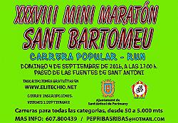 XXVIII Mini maraton Festes de Sant Bartomeu 2016