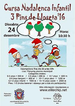 Cursa nadalenca infantil 3 Pins de Lloseta 2016