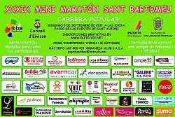 39º Mini maraton Festes de Sant Bartomeu 2017