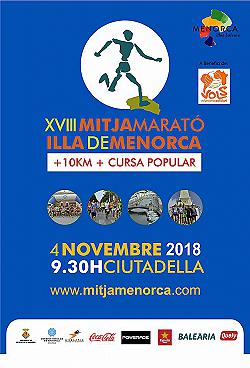10 km i XVIII Mitja Marató de Menorca 2018