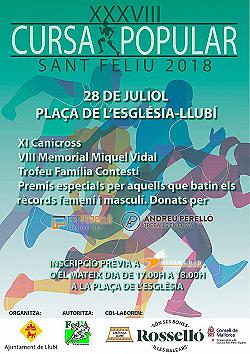 XXXVIII Cursa Popular Sant Feliu de Llubí 2018