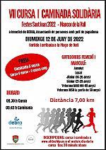 VII cursa i caminada Mancorina Solidària 2022