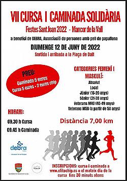 VII cursa i caminada Mancorina Solidària 2022