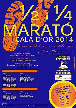 I Mitja Marató i Quart de Marató de Cala d'Or 2014