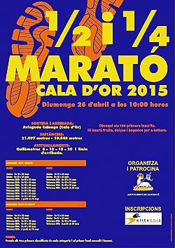 II Mitja Marató i Quart de Marató de Cala d'Or 2015